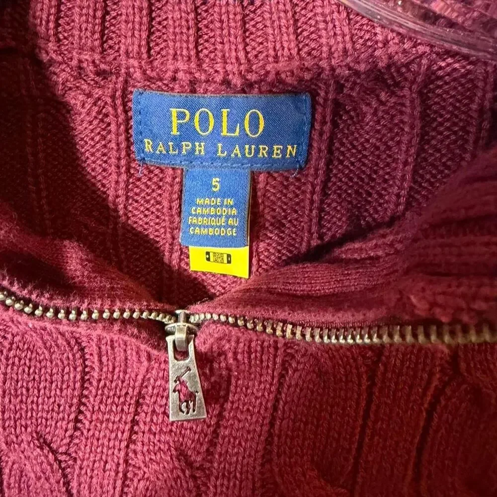 Polo-ralph-lauren Men's Burgundy and Red Sweatshirt